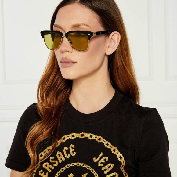 NWT MIU MIU SUNGLASSES BLACK GREEN - Picture 4 of 5